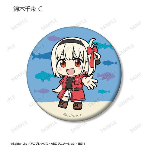 『リコリス・リコイル』描き起こし Art by 荒* ちびキャラ トレーディングマット缶バッジ(単位/BOX)【202504再販】